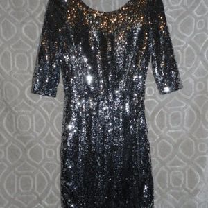 Knee-Length Sequine Dress